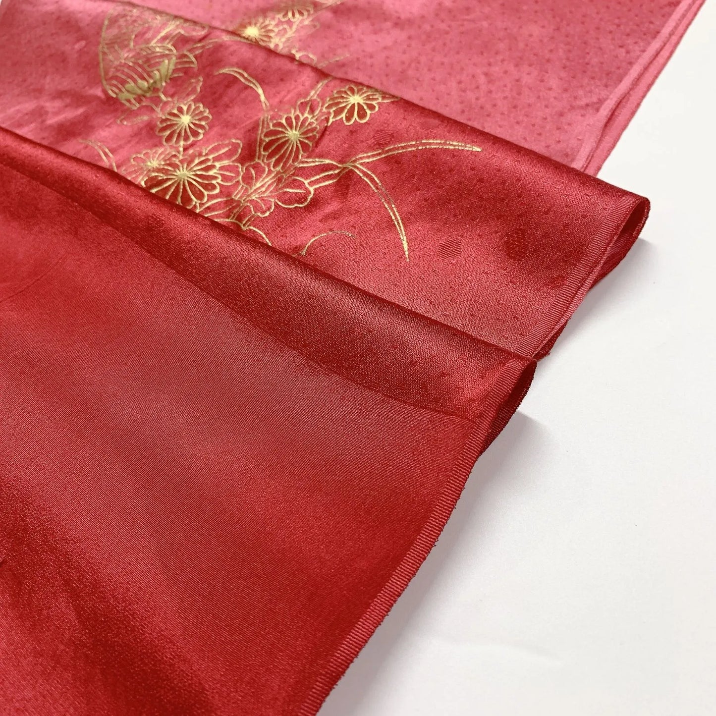 8033# Japanese Kimono Accessory Vintage Obiage and Obijime 2-piece Set Silk