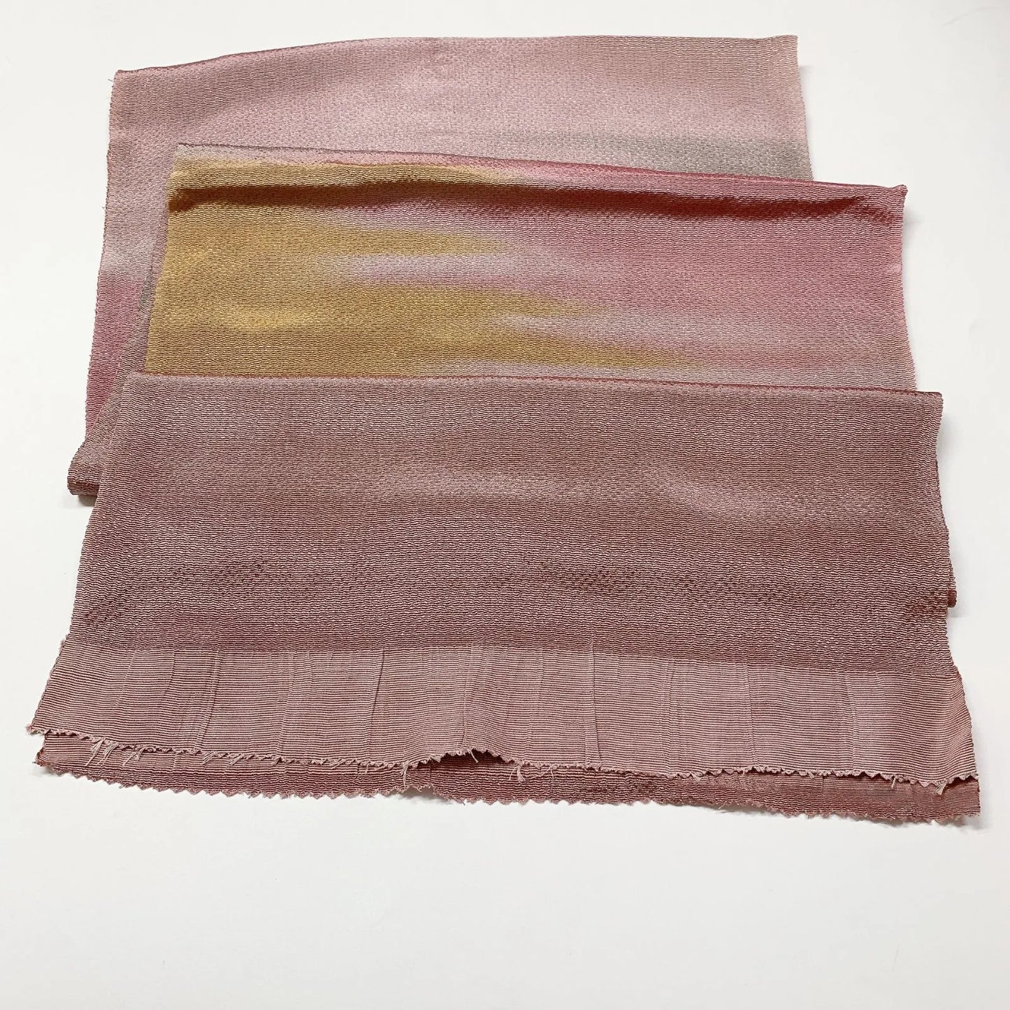 8041# Japanese Kimono Accessory Vintage Obiage and Obijime 2-piece Set Silk