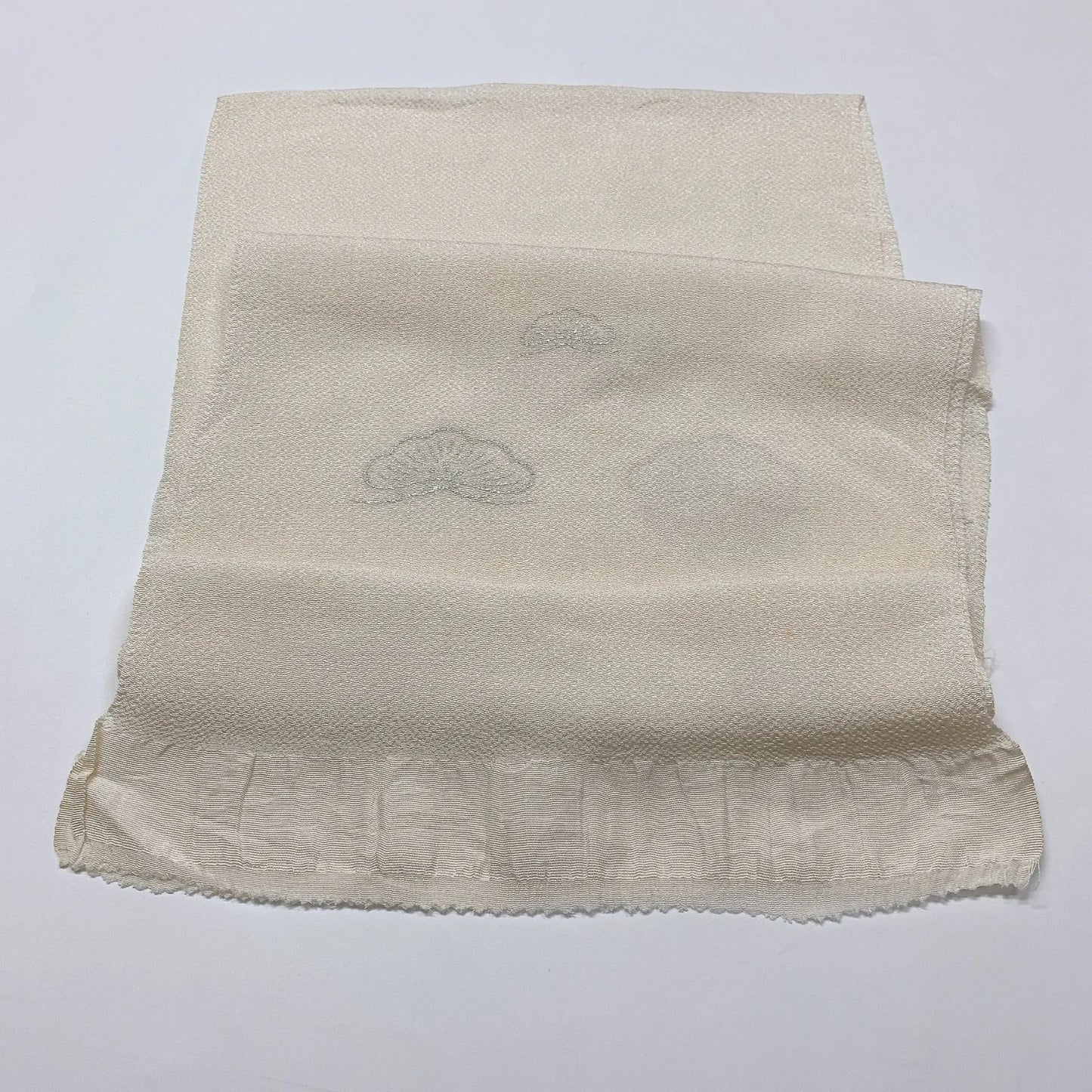 8047# Japanese Kimono Accessory Vintage Obiage and Obijime 2-piece Set Silk
