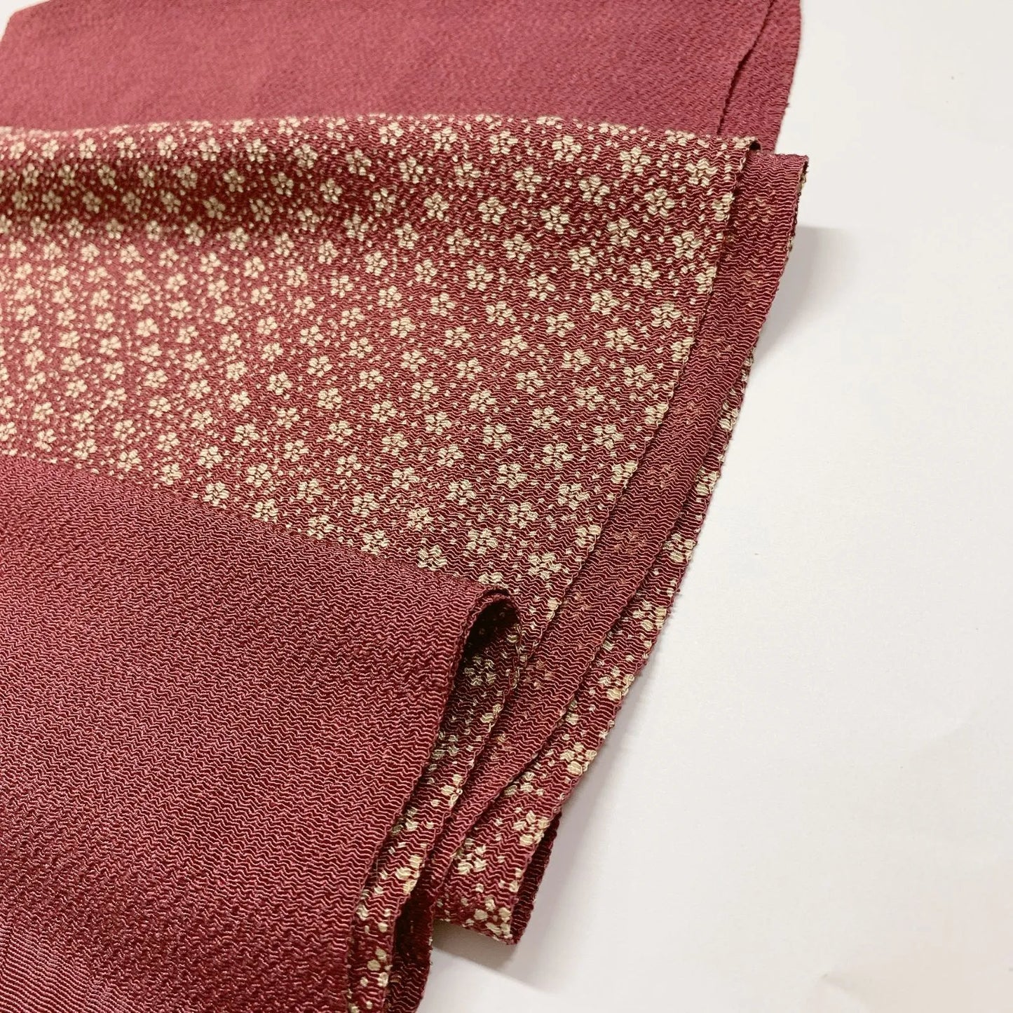 8048# Japanese Kimono Accessory Vintage Obiage and Obijime 2-piece Set Silk