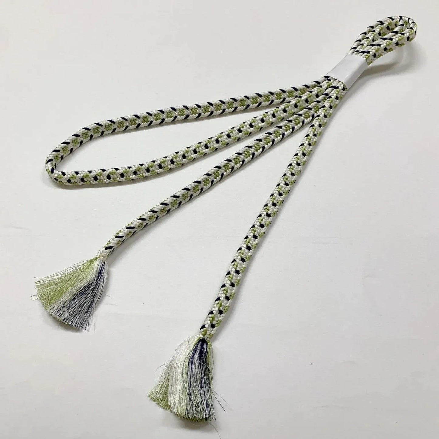 8017# Japanese Kimono Accessory Vintage Obiage and Obijime 2-piece Set Silk