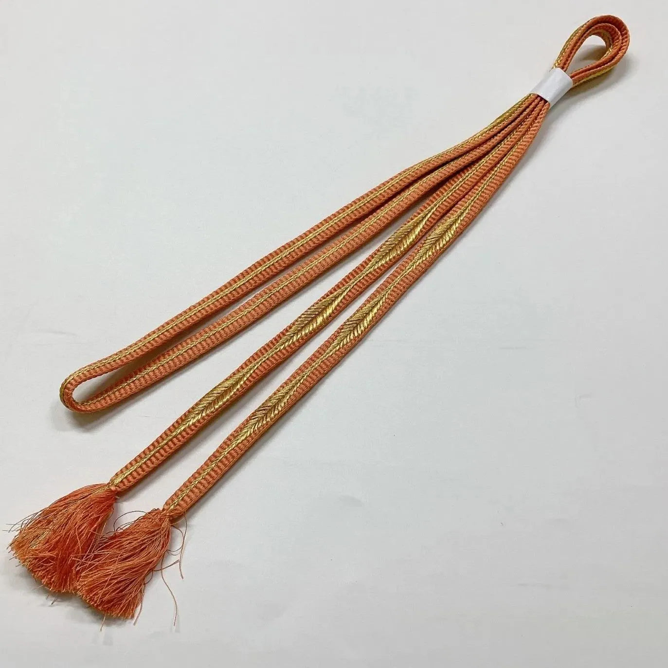 8029# Japanese Kimono Accessory Vintage Obiage and Obijime 2-piece Set Silk