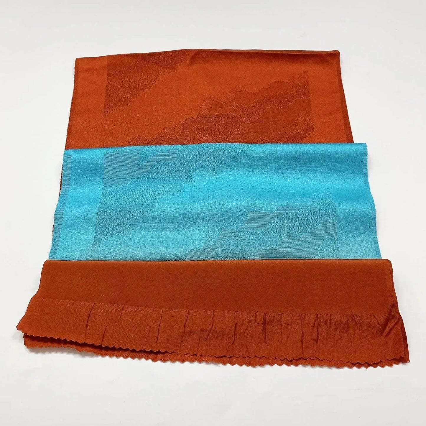 8038# Japanese Kimono Accessory Vintage Obiage and Obijime 2-piece Set Silk