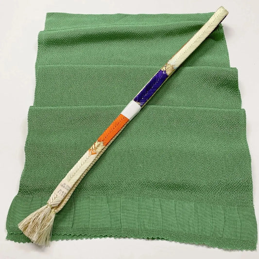 8044# Japanese Kimono Accessory Vintage Obiage and Obijime 2-piece Set Silk