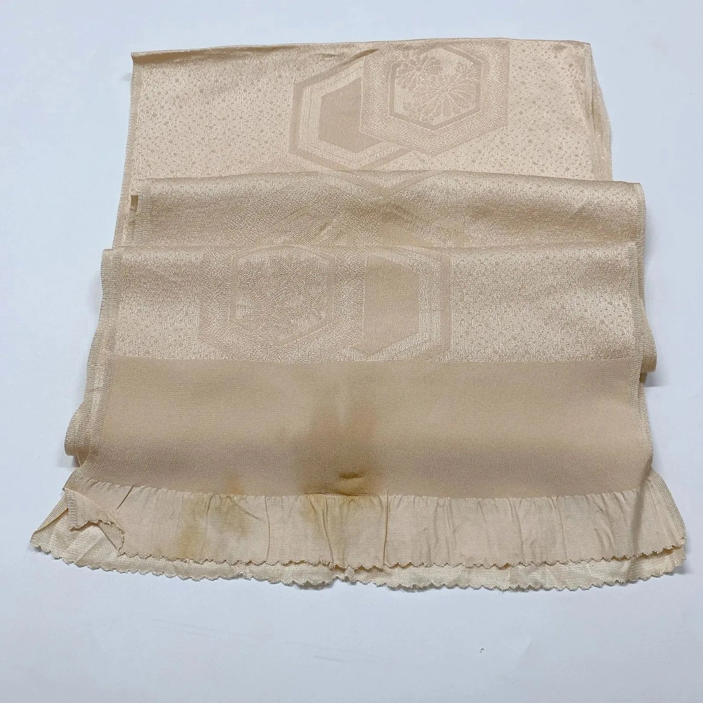 8046# Japanese Kimono Accessory Vintage Obiage and Obijime 2-piece Set Silk