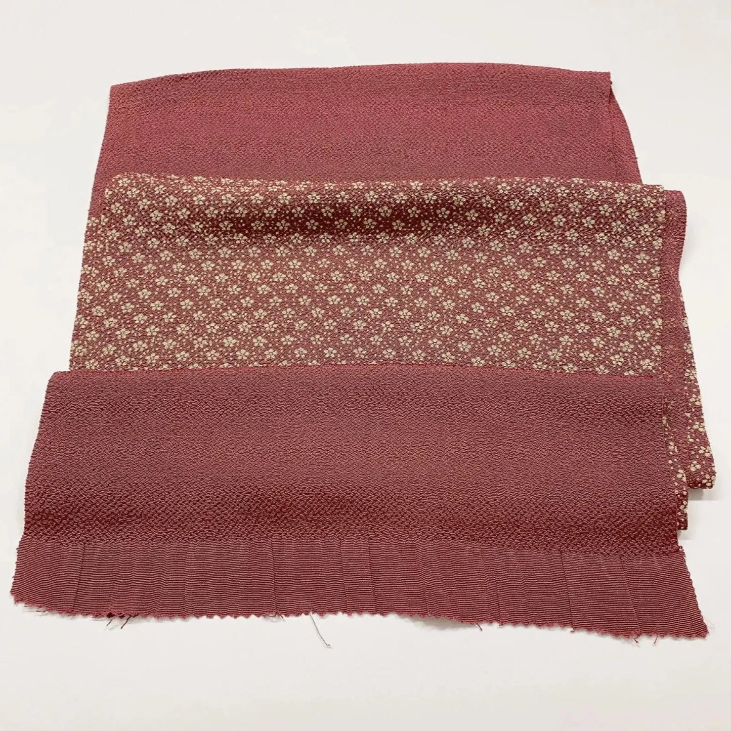 8048# Japanese Kimono Accessory Vintage Obiage and Obijime 2-piece Set Silk