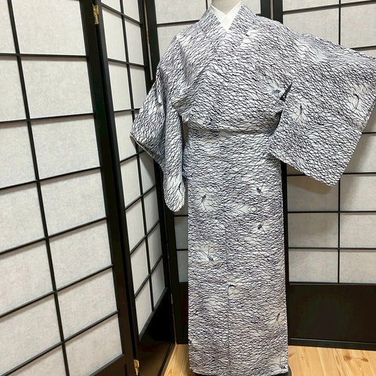8755# Japanese Yukata Womens Vintage Fabric Cotton Robe Kimono Traditional