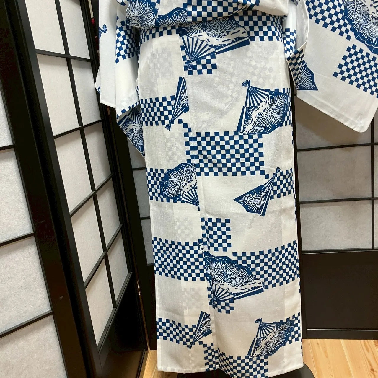 8783# Japanese Yukata Womens Vintage Fabric Robe Kimono Traditional