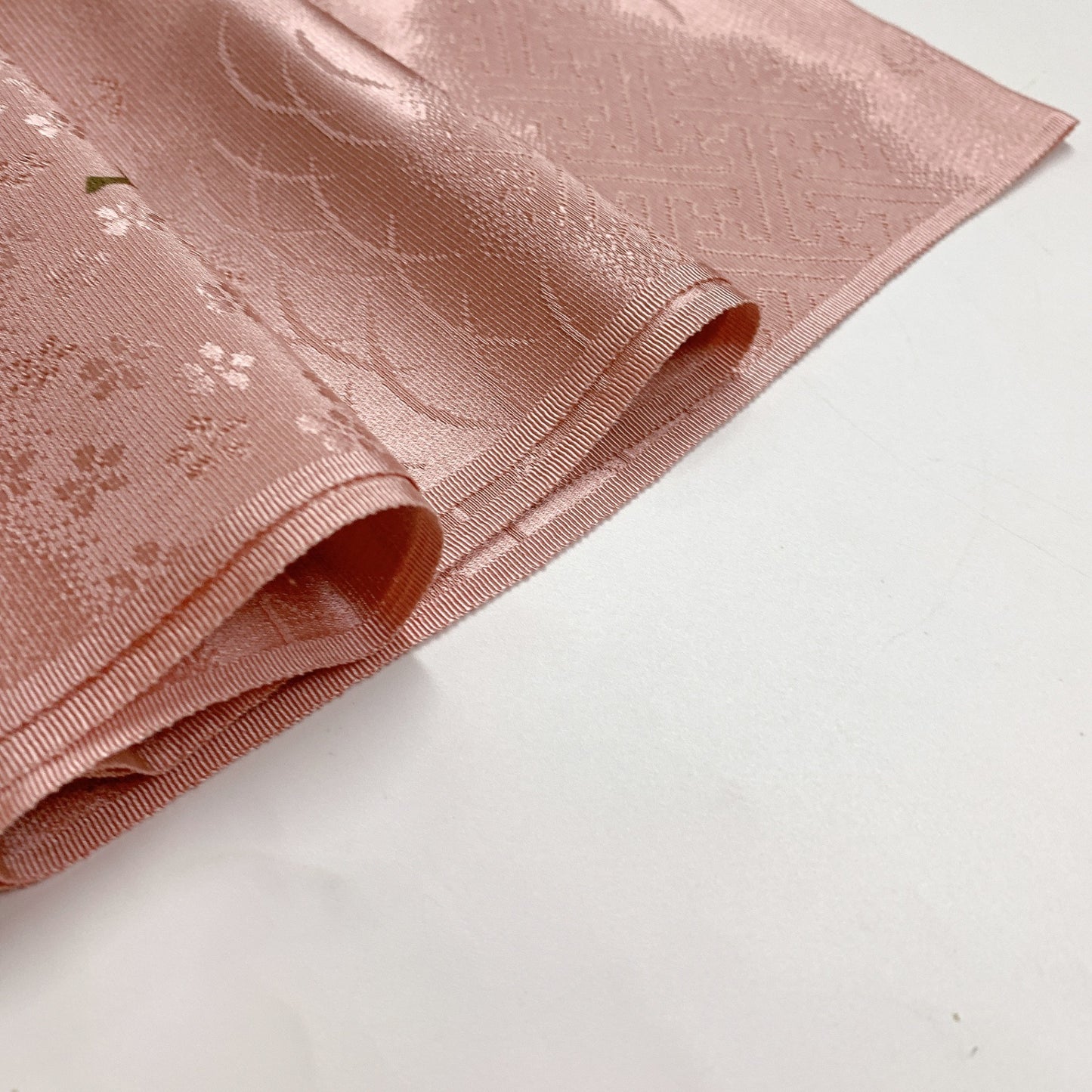 ［8426］帯締め 帯揚げ セット 草葉露芝文様 正絹 着物 帯絞め