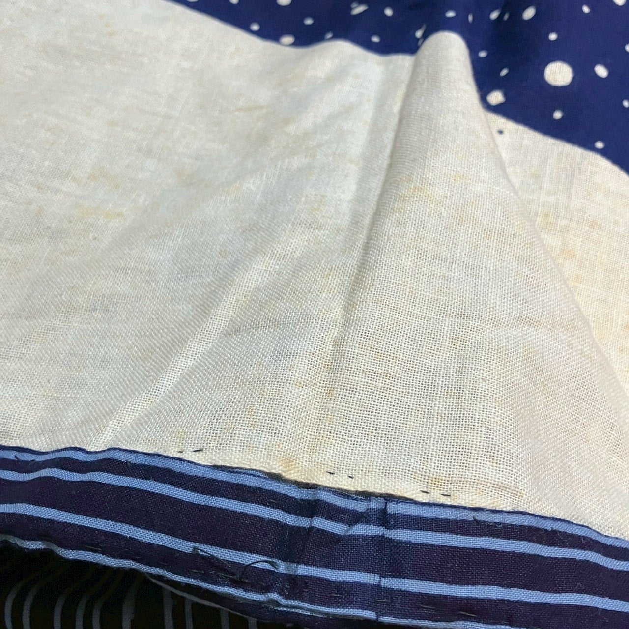 ［9476］浴衣 縞帳文様 ゆかた レディース リメイク 綿