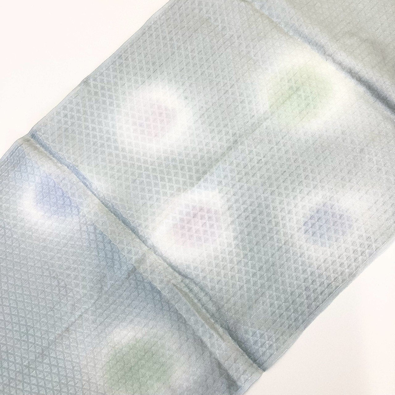［8538］帯締め 帯揚げ セット ぼかし 菱文様 正絹 着物 帯絞め