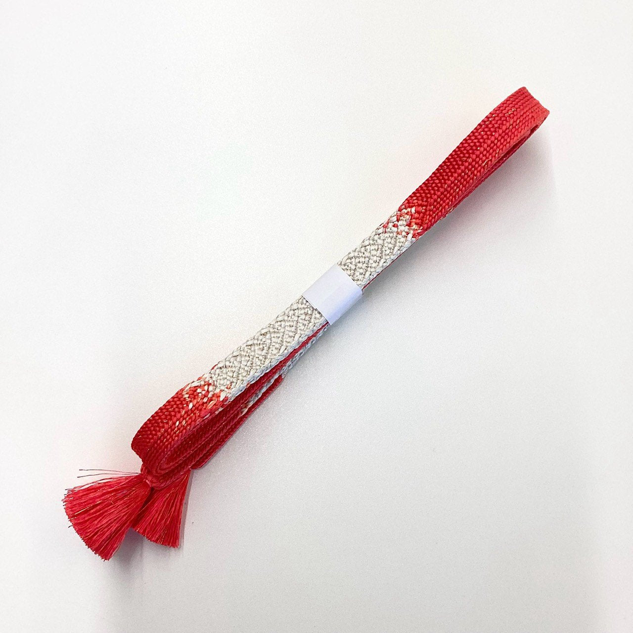 ［9182］帯締め 帯揚げ セット 草花蔓道長文様 金彩 正絹 着物 帯絞め