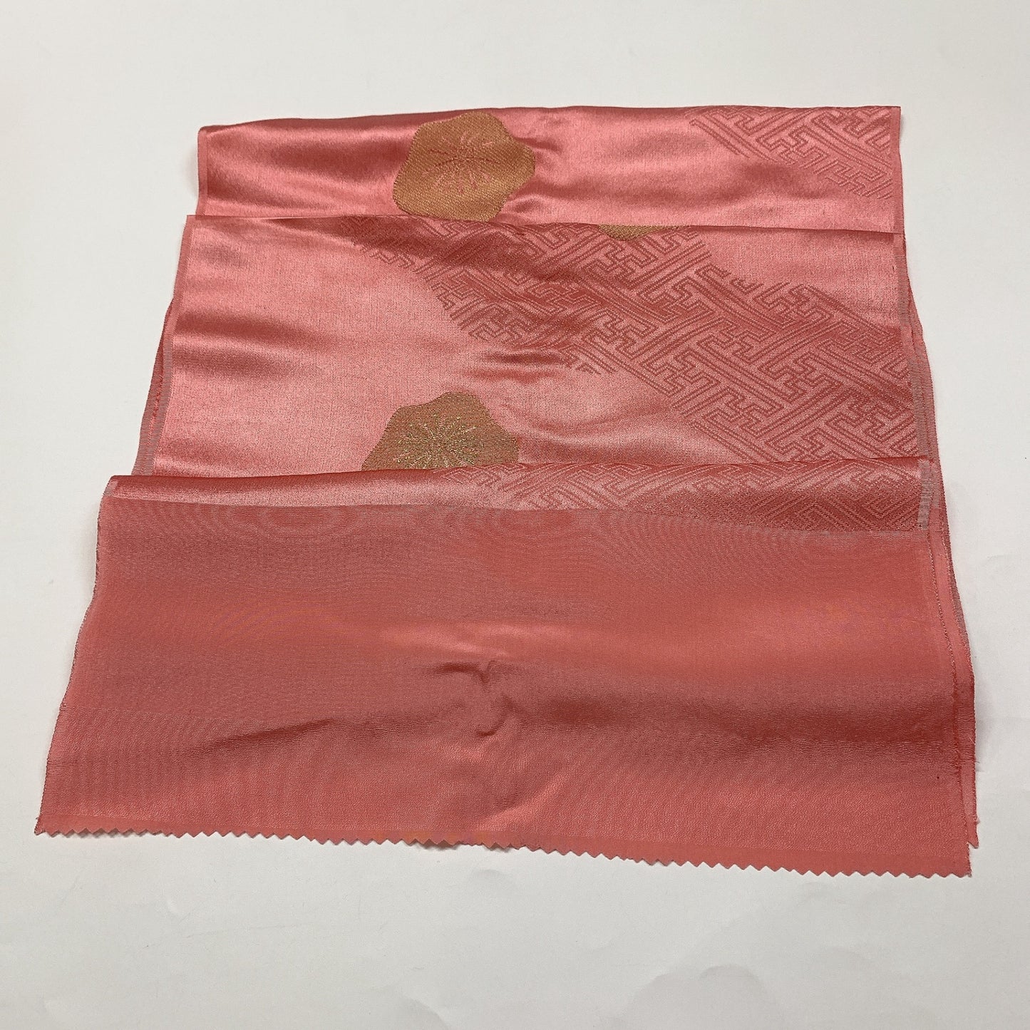 9027# Japanese Kimono Accessory Vintage Obiage and Obijime 2-piece Set Silk