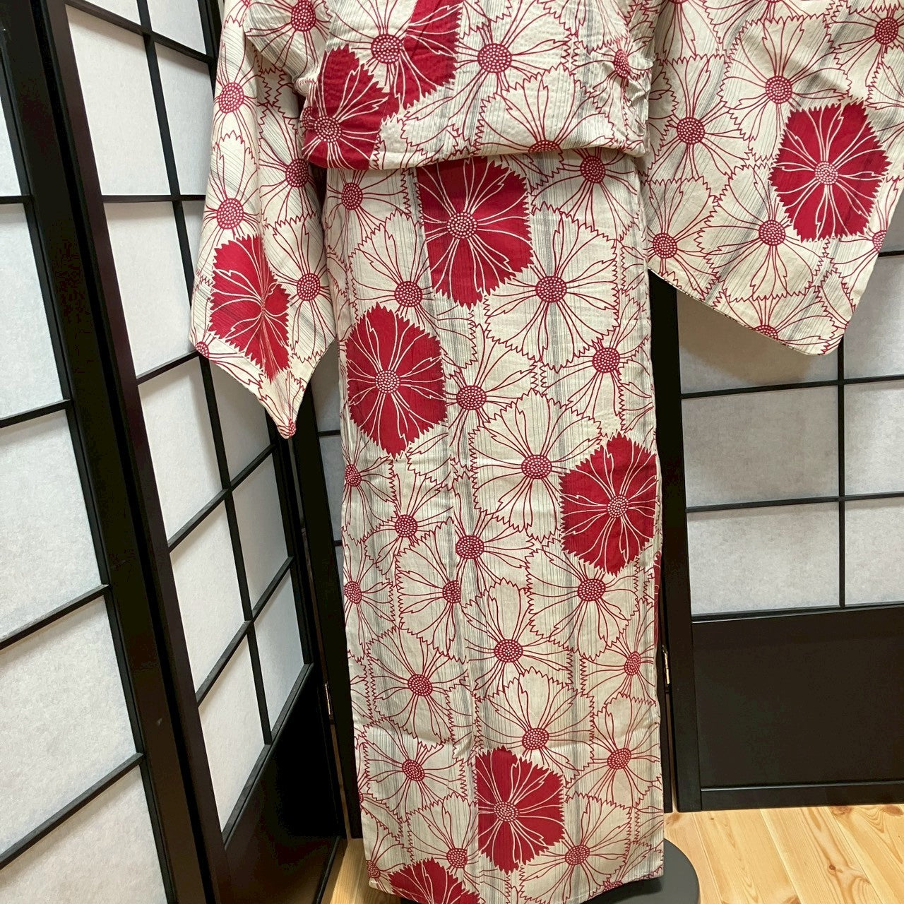 ［9141］浴衣 草花尽し ゆかた レディース リメイク 綿