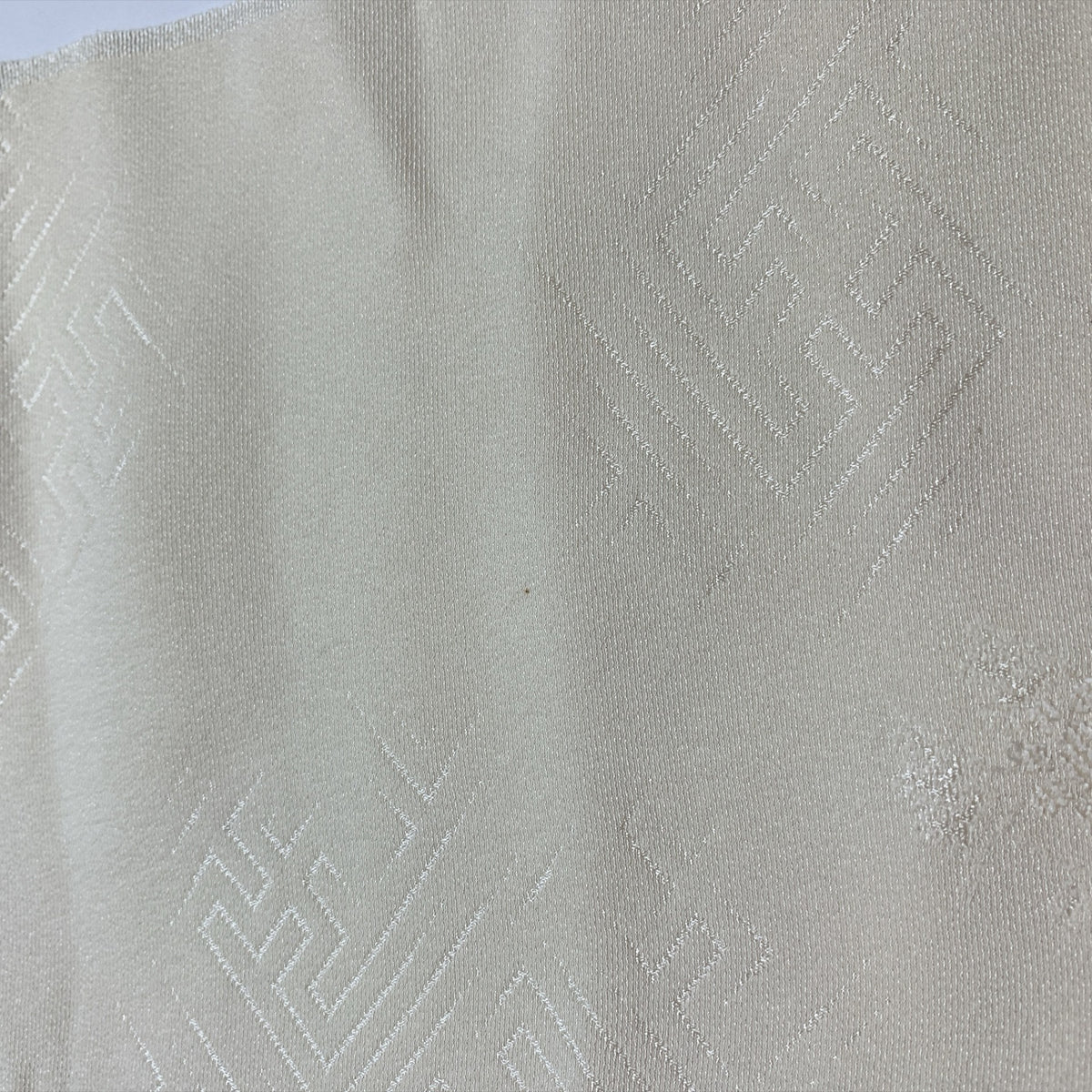 ［9276］帯締め 帯揚げ セット 花紗綾形 金糸 白 正絹 着物 帯絞め