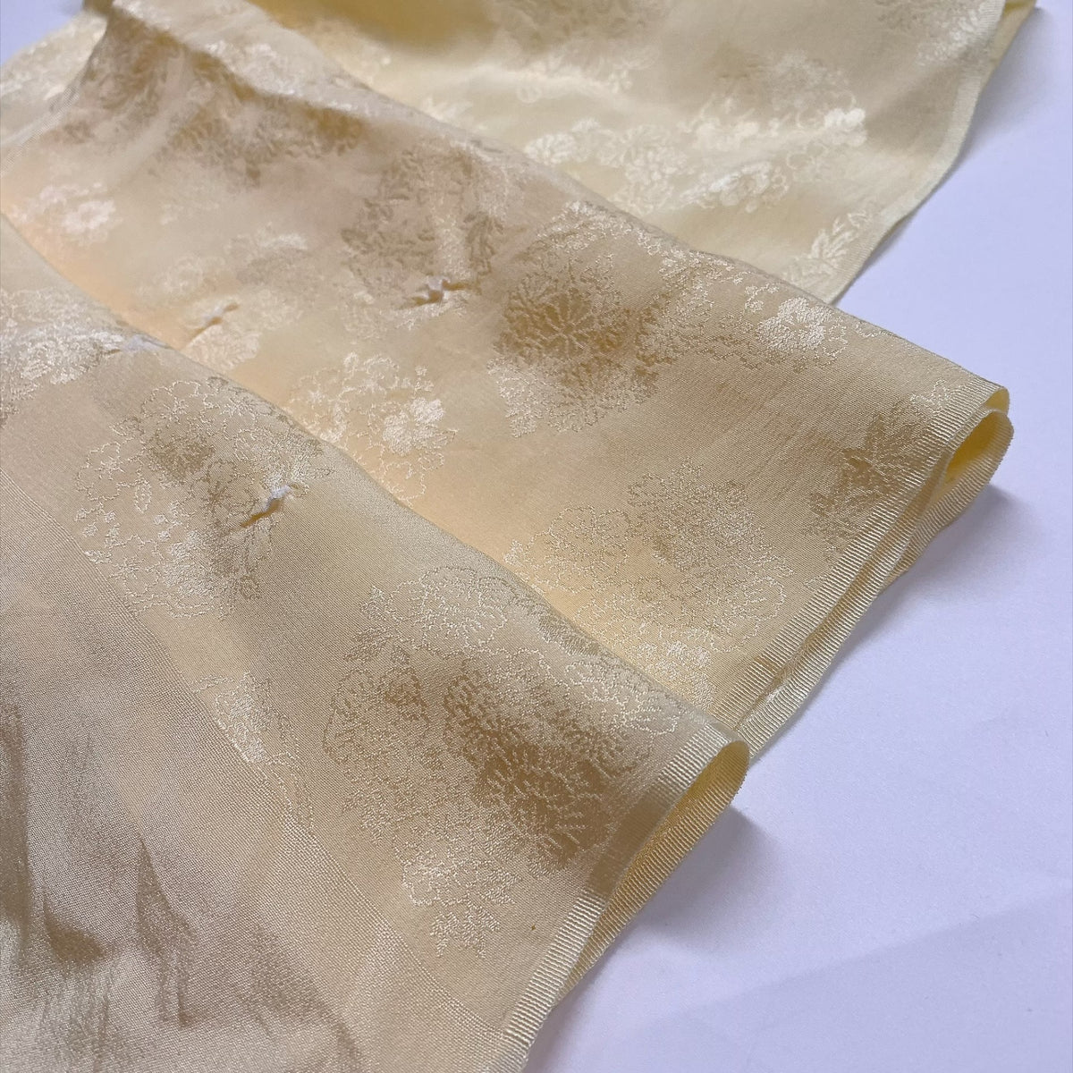 ［9879］帯締め 帯揚げ セット 花丸文様 絞り 金糸 正絹 着物 帯絞め
