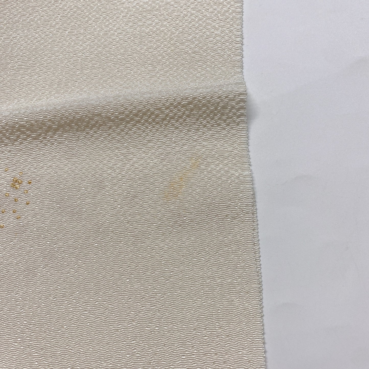 ［8609］帯締め 帯揚げ セット 霞文様 金彩 縮緬 正絹 着物 帯絞め