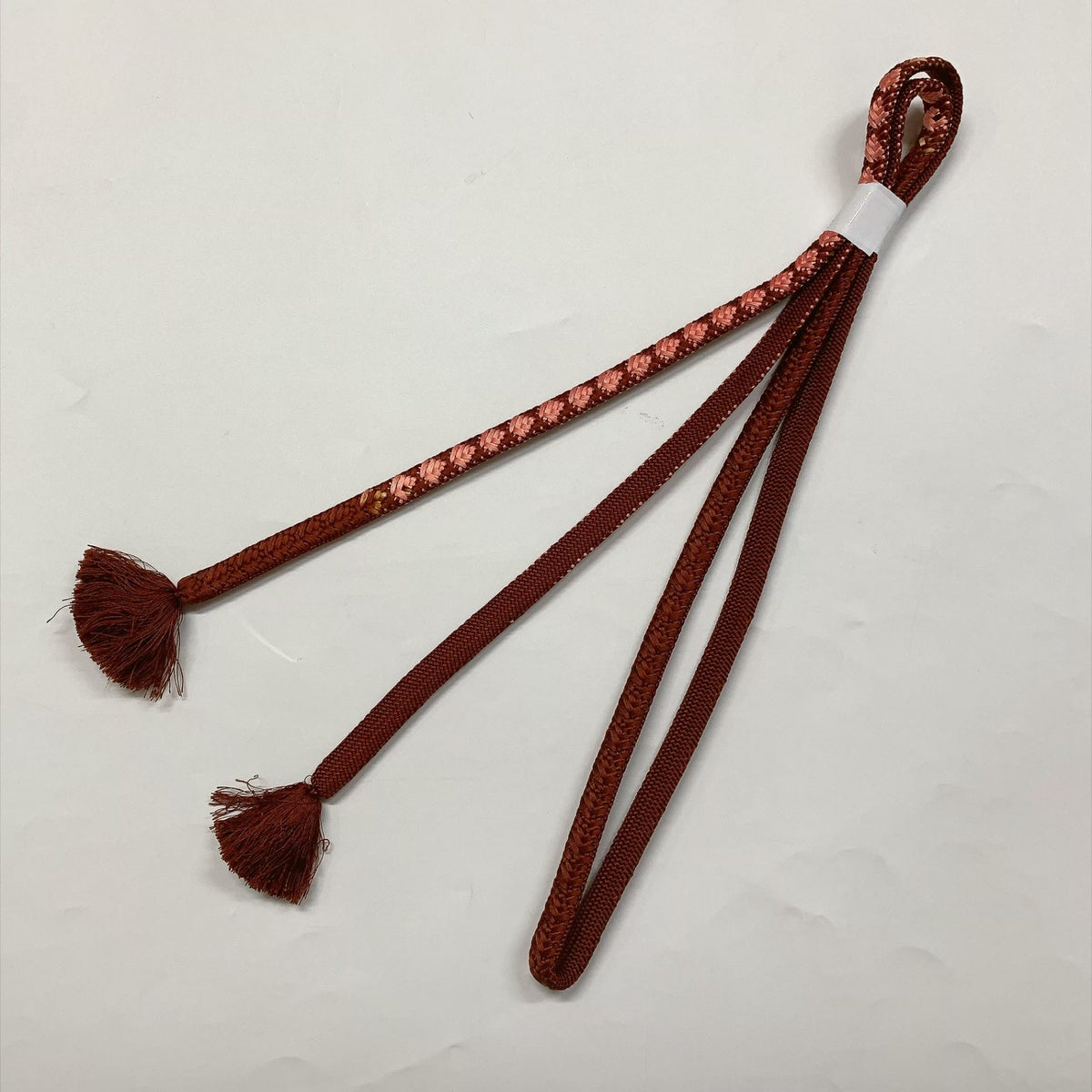 ［9888］帯締め 帯揚げ セット 舞蝶丸文様 金彩 正絹 着物 帯絞め