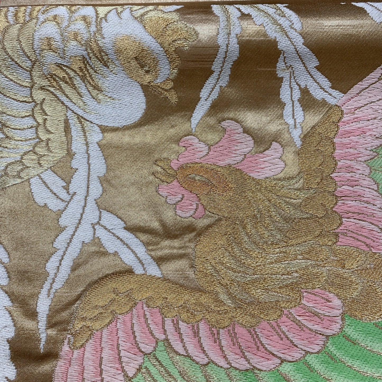 ［8943］袋帯 鳳凰文様 金彩 六通 正絹 着物 フォーマル
