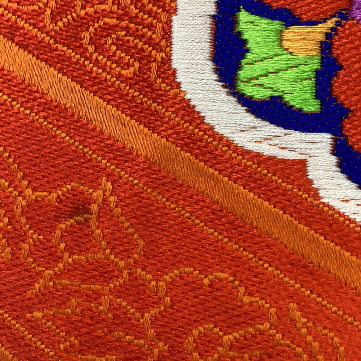 ［8853］袋帯 華紋 刺繍 六通 正絹 着物 フォーマル