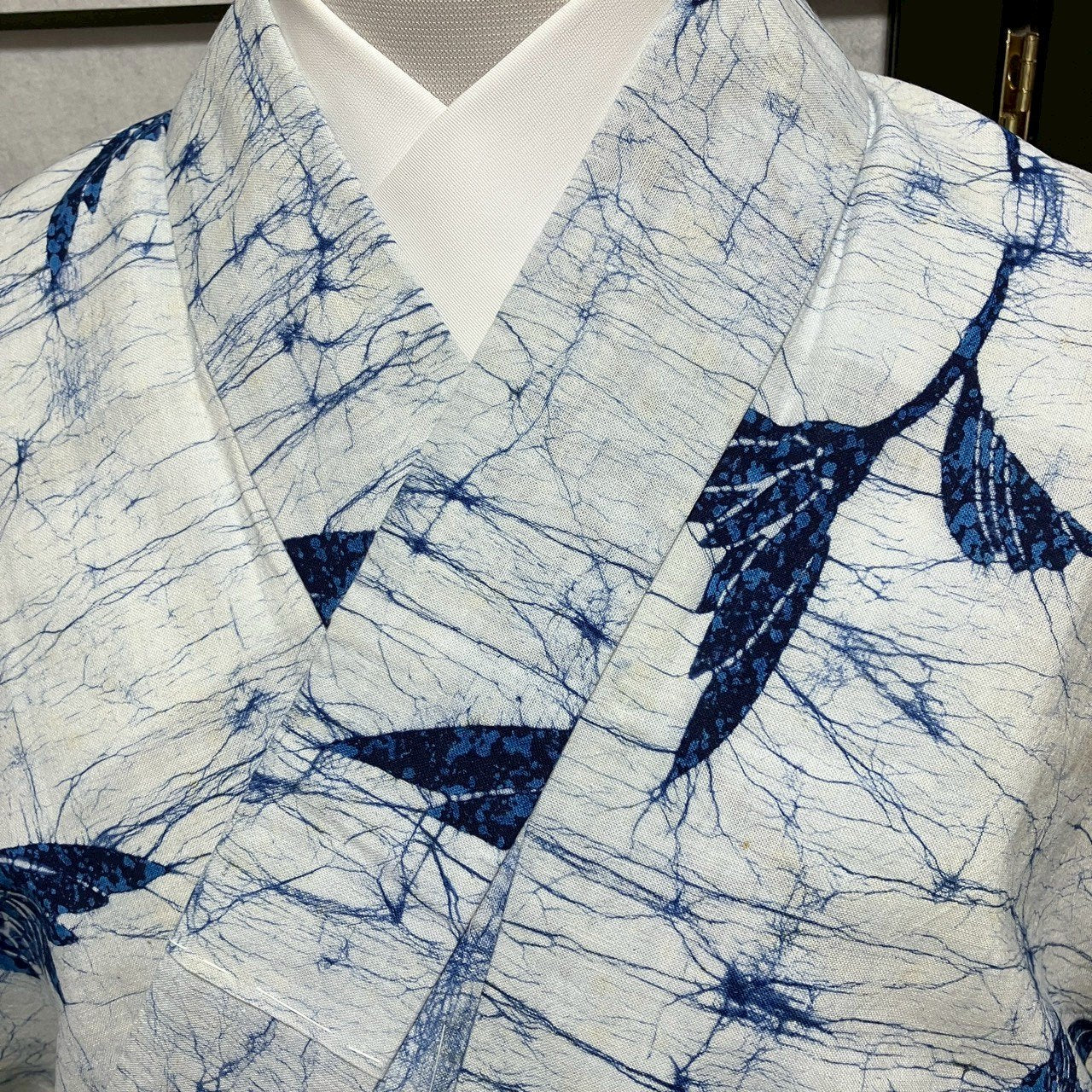 ［9094］浴衣 草花文様 ゆかた 綿 レディース リメイク