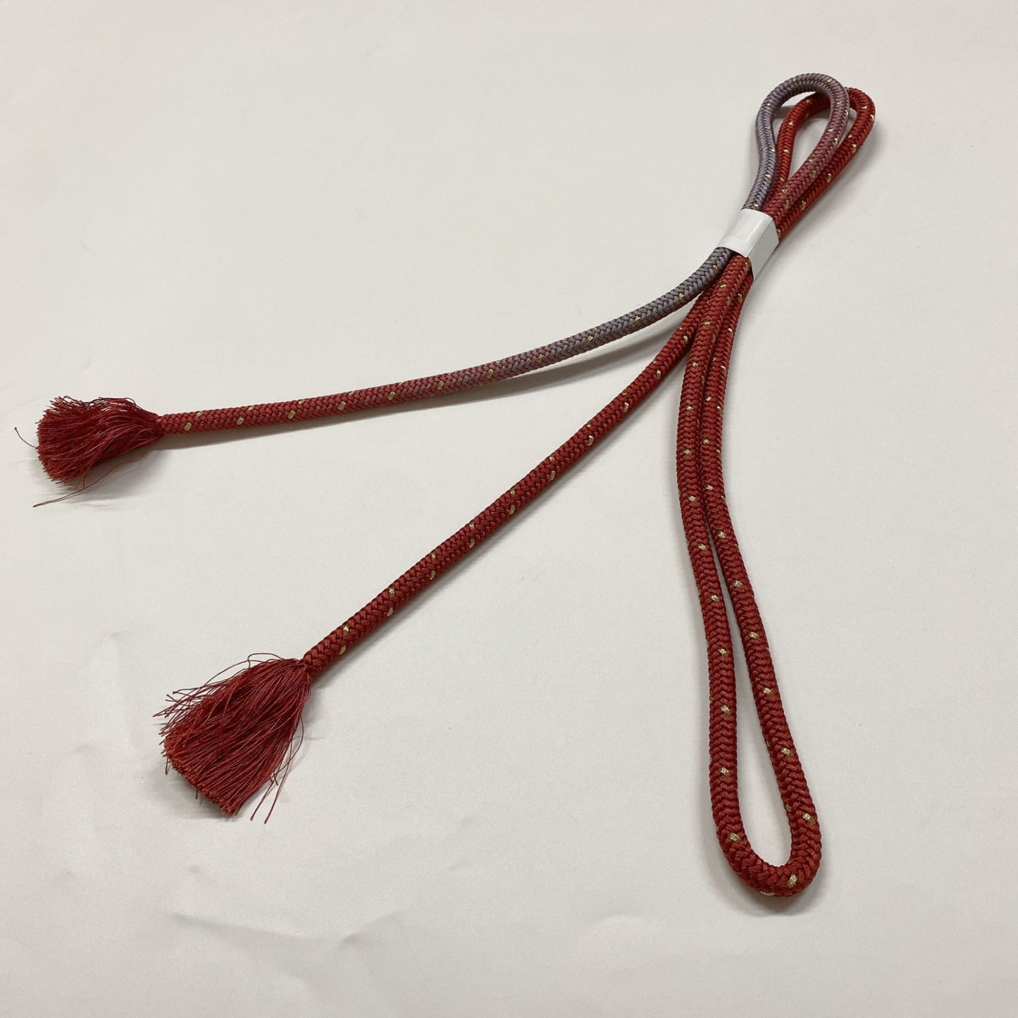 ［8342］帯締め 帯揚げ セット 洒落紐 縮緬 金糸 正絹 着物 帯絞め