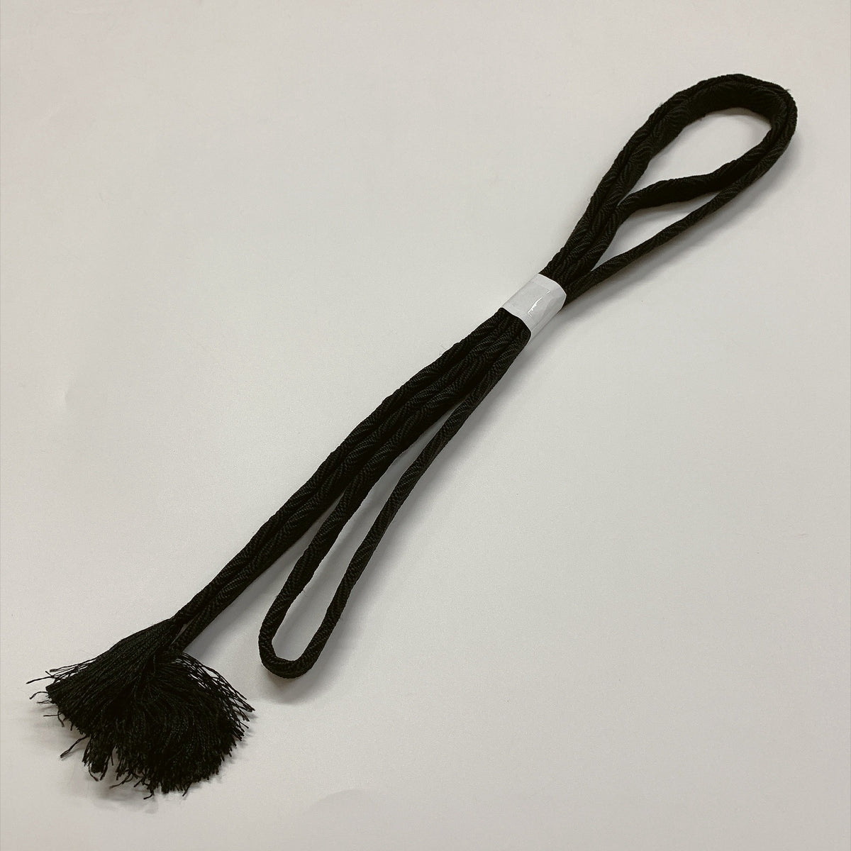 ［9802］帯締め 帯揚げ セット 小花柄 黒 逸品 正絹 着物 帯絞め