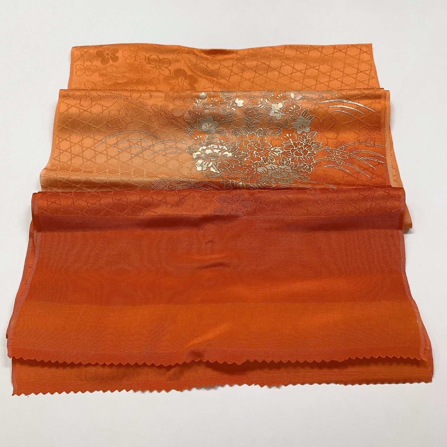9031# Japanese Kimono Accessory Vintage Obiage and Obijime 2-piece Set Silk