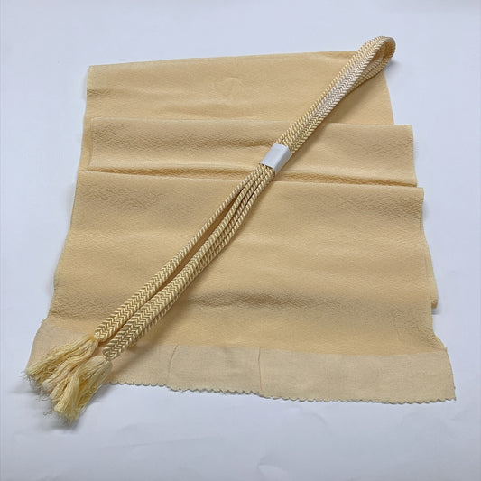 ［9809］帯締め 帯揚げ セット 無地感覚 縮緬 正絹 着物 帯絞め