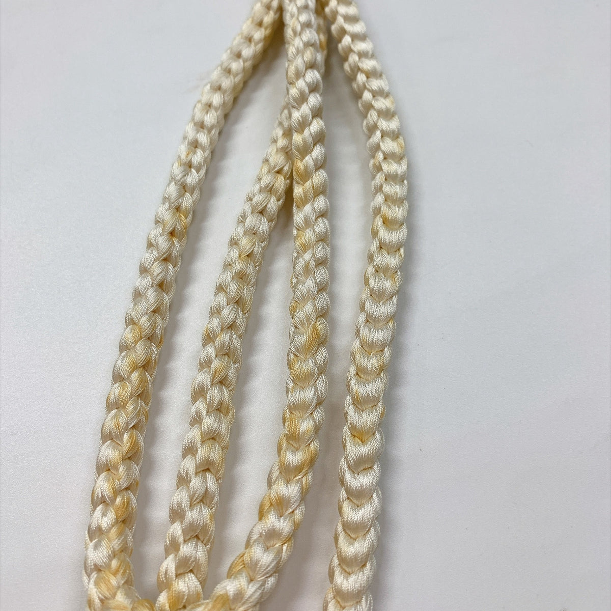 ［9782］帯締め 帯揚げ セット 草花文様 白 正絹 着物 帯絞め