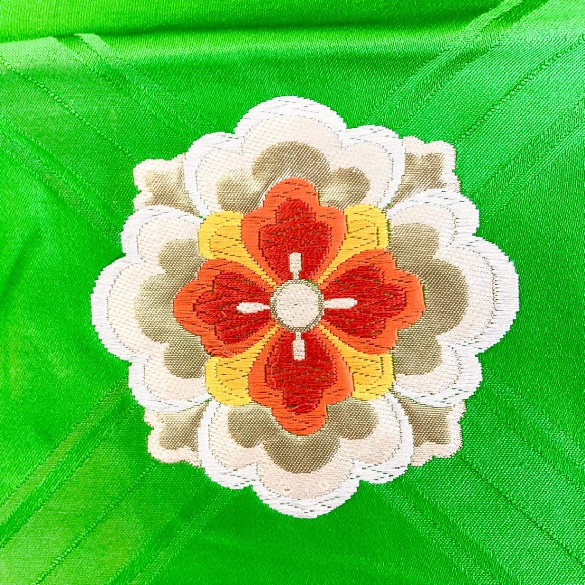 ［8858］袋帯 華紋 刺繍 六通 正絹 着物 フォーマル