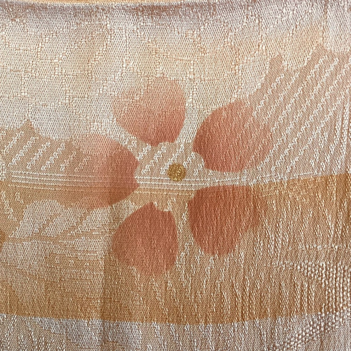 ［8549］帯締め 帯揚げ セット 草花流水文様 金彩 正絹 着物 帯絞め
