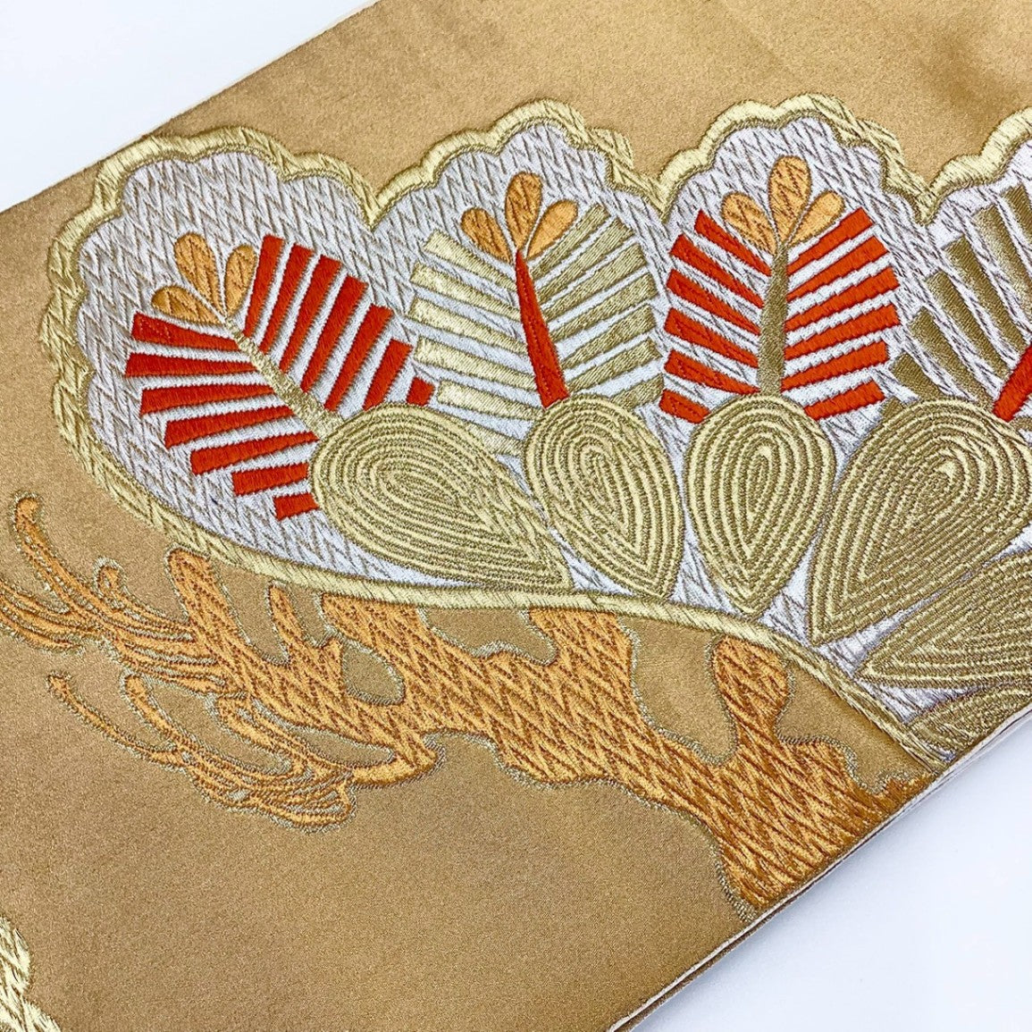 ［8818］袋帯 松吉祥文様 金銀糸 六通 正絹 着物 フォーマル