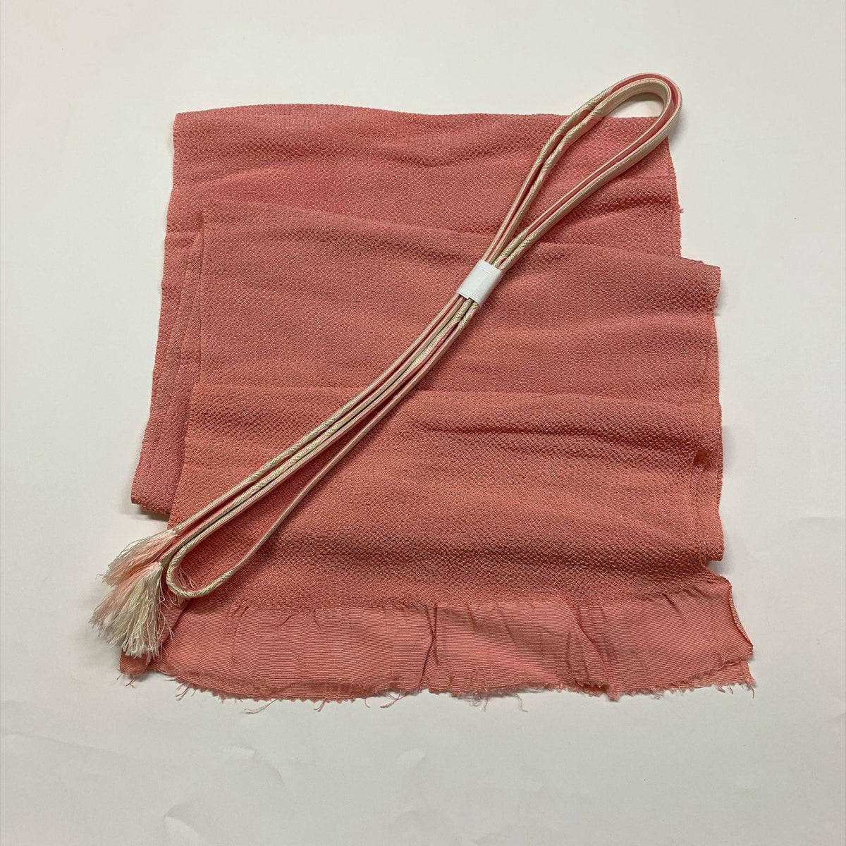 ［9822］帯締め 帯揚げ セット 無地感覚 縮緬 正絹 着物 帯絞め