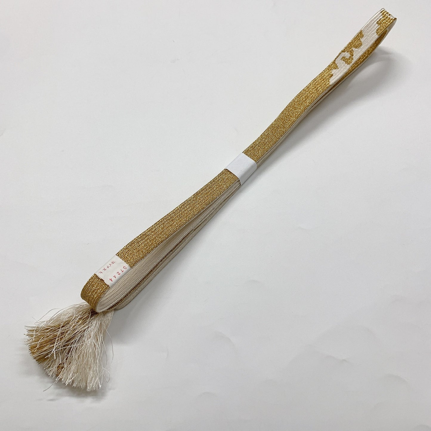 ［8704］帯締め 帯揚げ セット 束ね熨斗目文様 金糸 正絹 着物 帯絞め