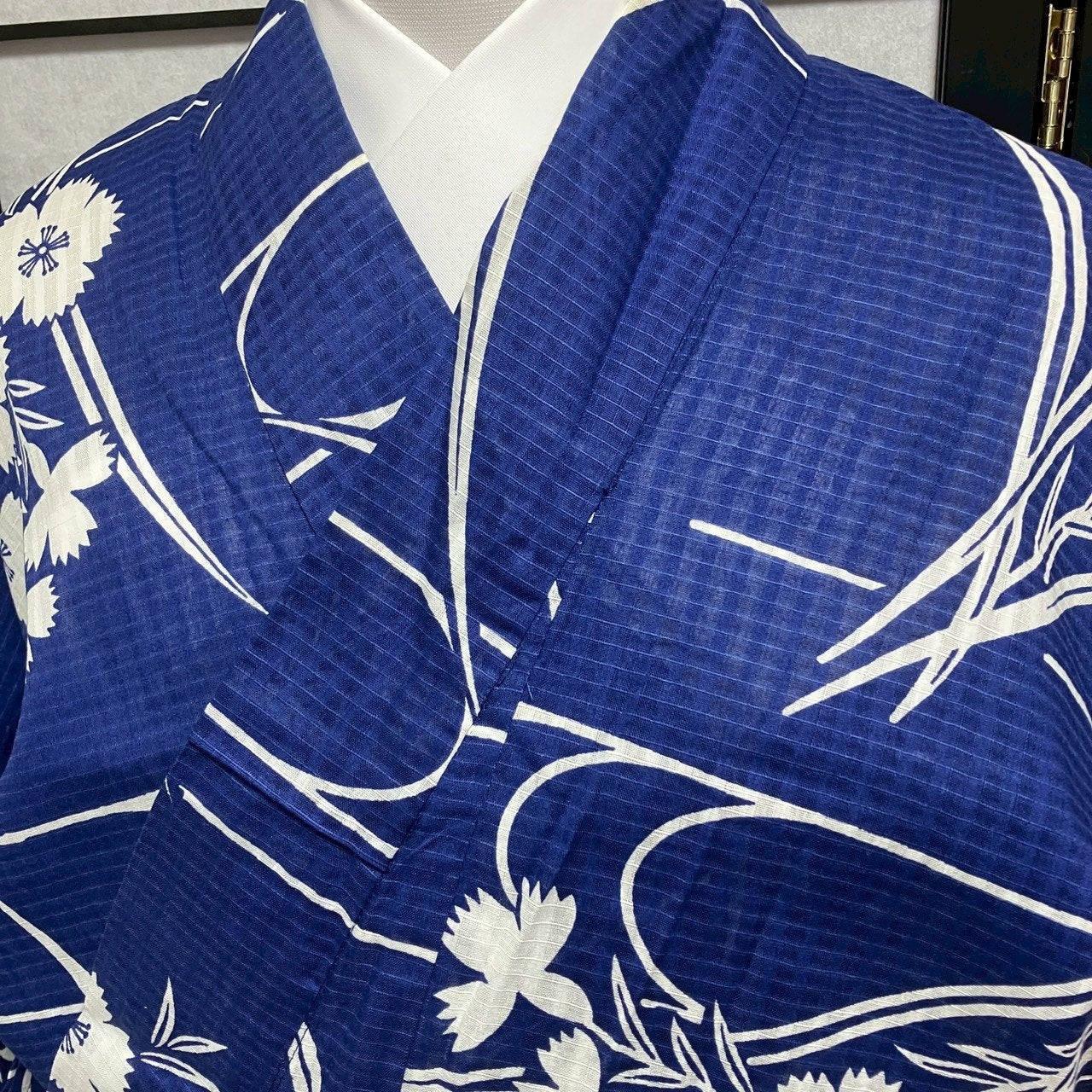 ［9130］浴衣 草花流水文様 ゆかた レディース リメイク 綿