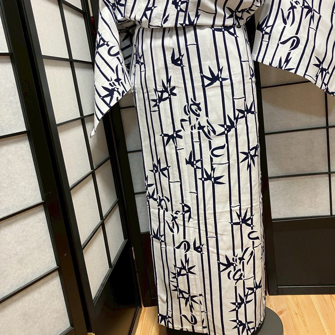 8759# Japanese Yukata Womens Vintage Fabric Cotton Robe Kimono Traditional