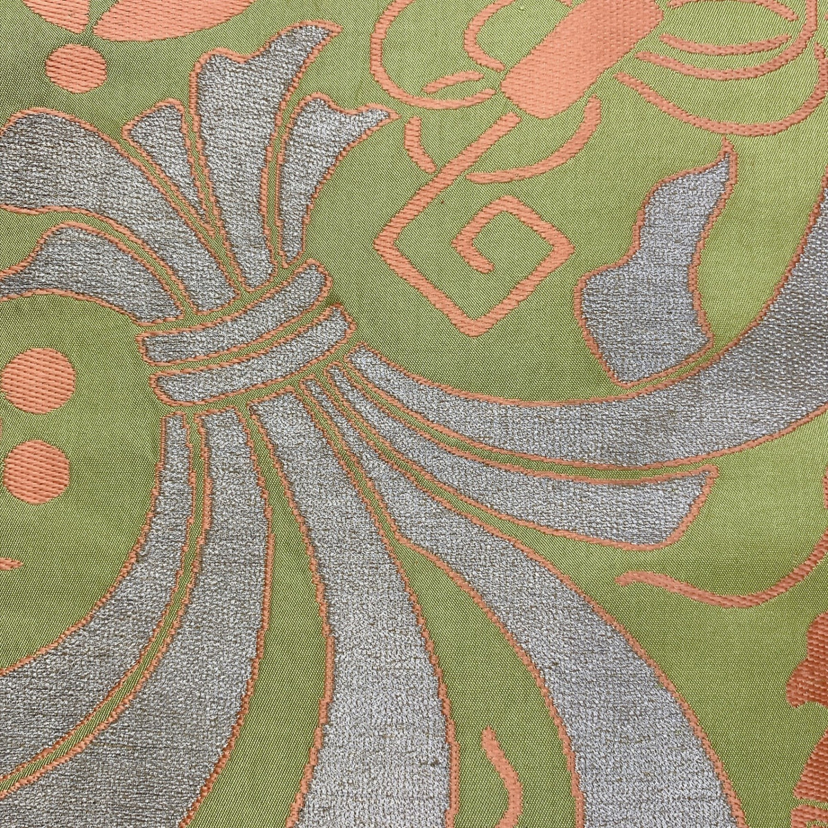 ［9357］名古屋帯 吉祥文様 刺繍 九寸 正絹 着物