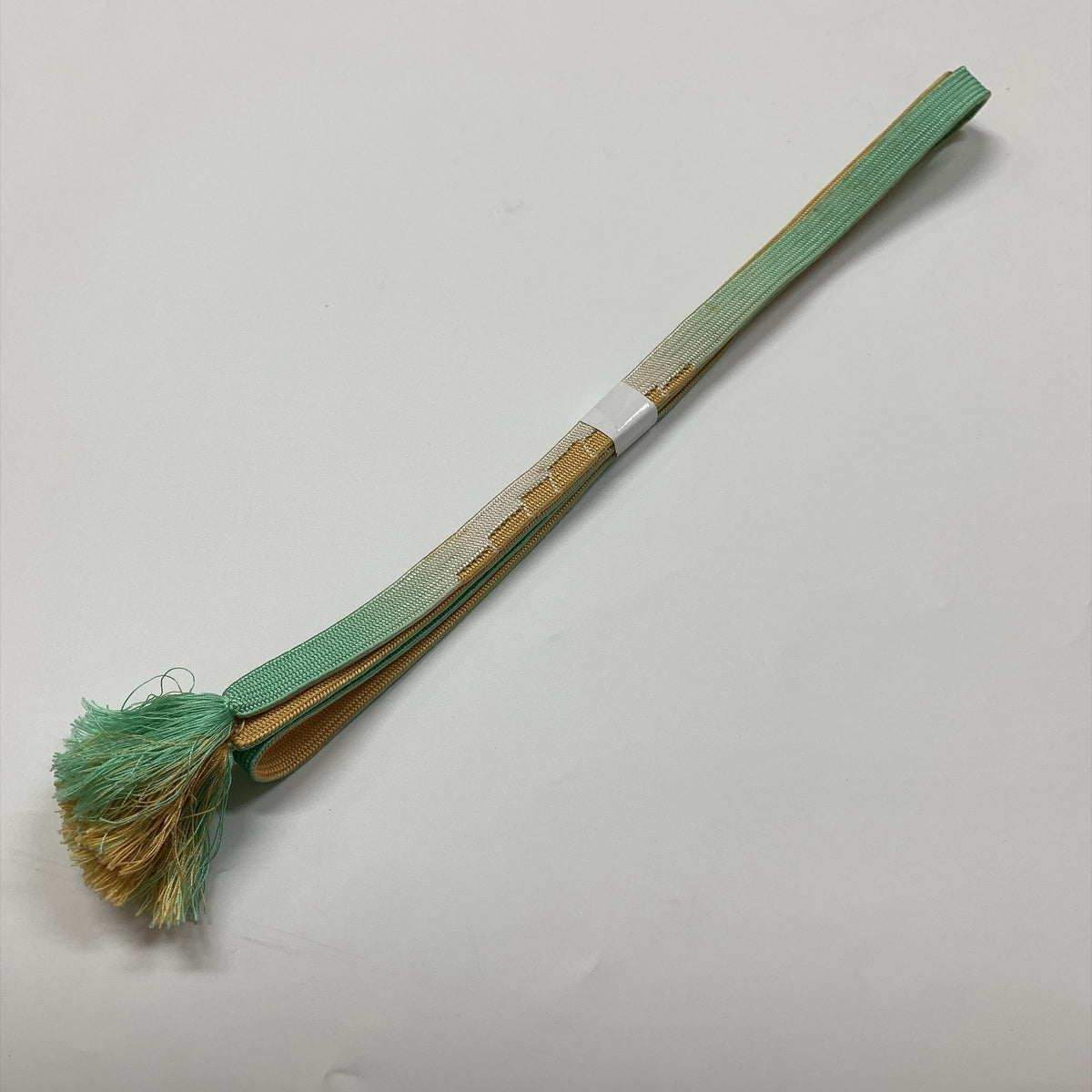 ［9280］帯締め 帯揚げ セット 花筏文様 ぼかし 金糸 正絹 着物 帯絞め