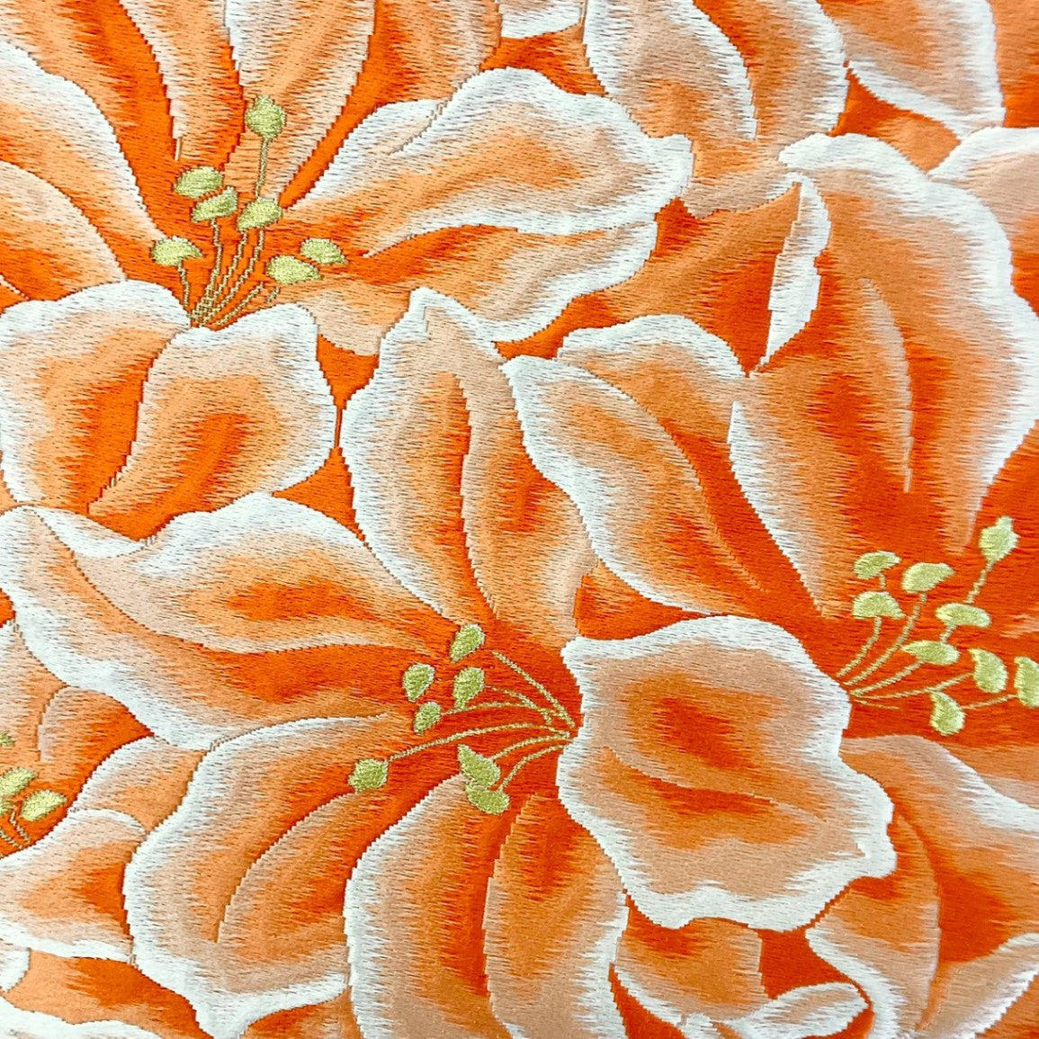 ［8820］袋帯 草花尽し 刺繍 六通 金糸 正絹 着物 フォーマル