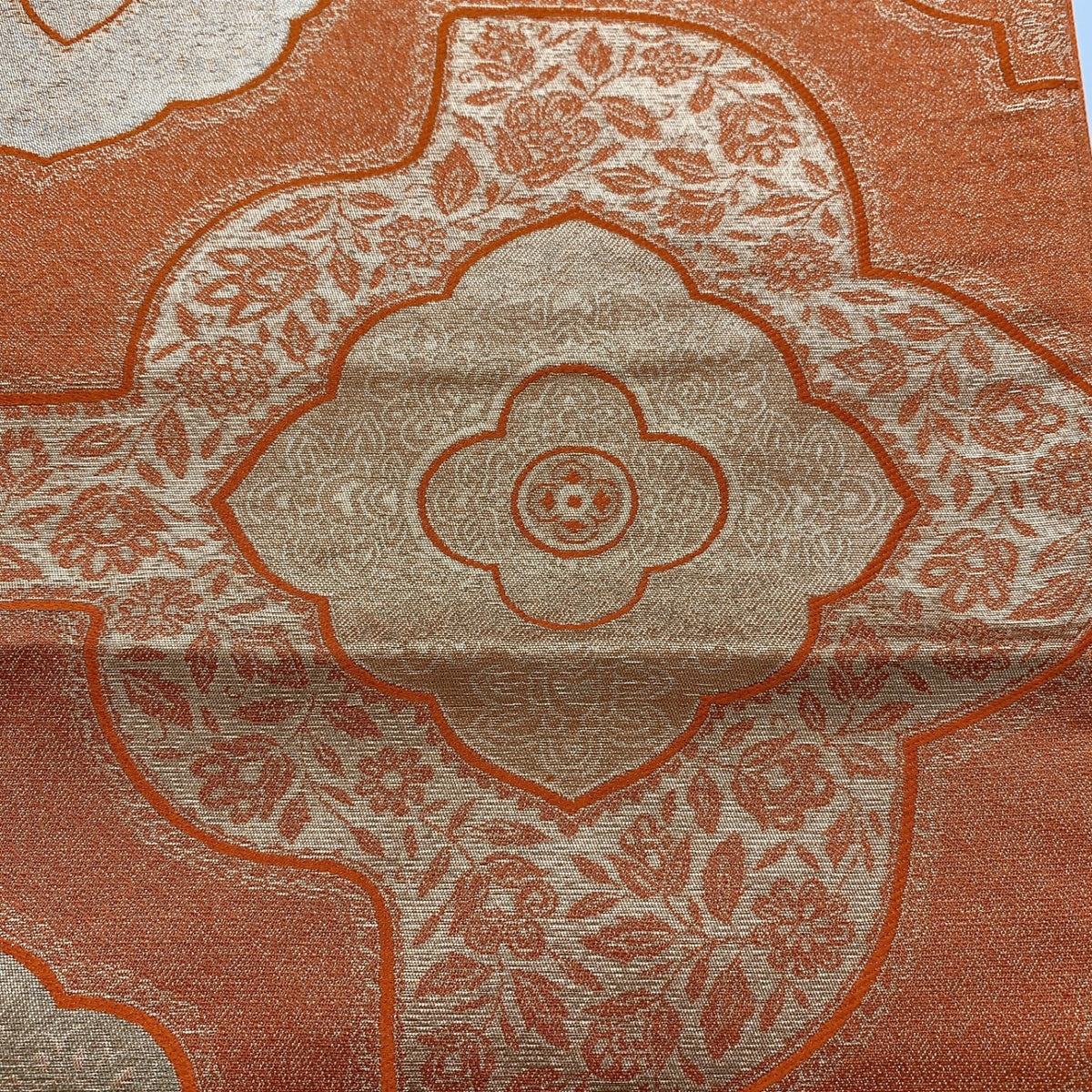 8938# Japanese Vintage Fukuro Obi Belt Kimono Fabric Silk Traditional