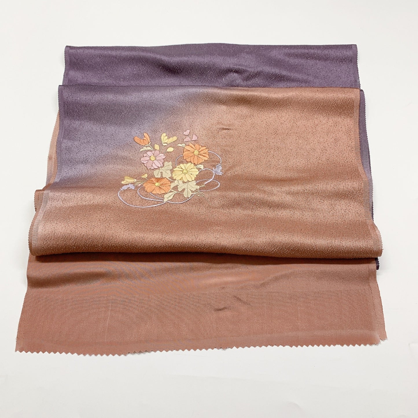 8720# Japanese Kimono Accessory Vintage Obiage and Obijime 2-piece Set Silk