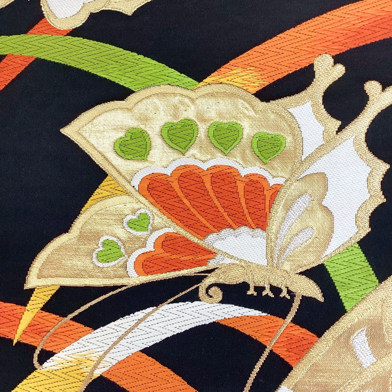 ［8857］袋帯 花菱文様 金銀糸 六通 正絹 着物 フォーマル