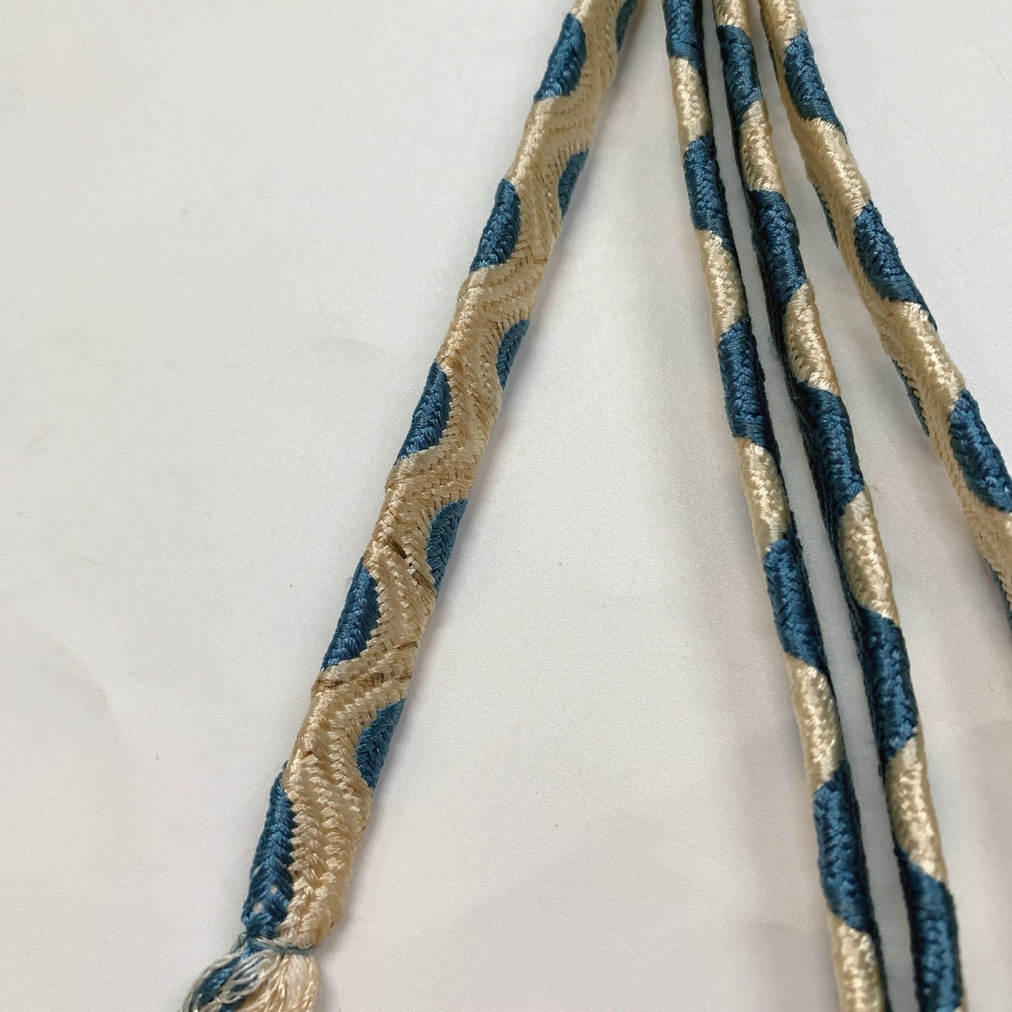 9011# Japanese Kimono Accessory Vintage Obiage and Obijime 2-piece Set Silk
