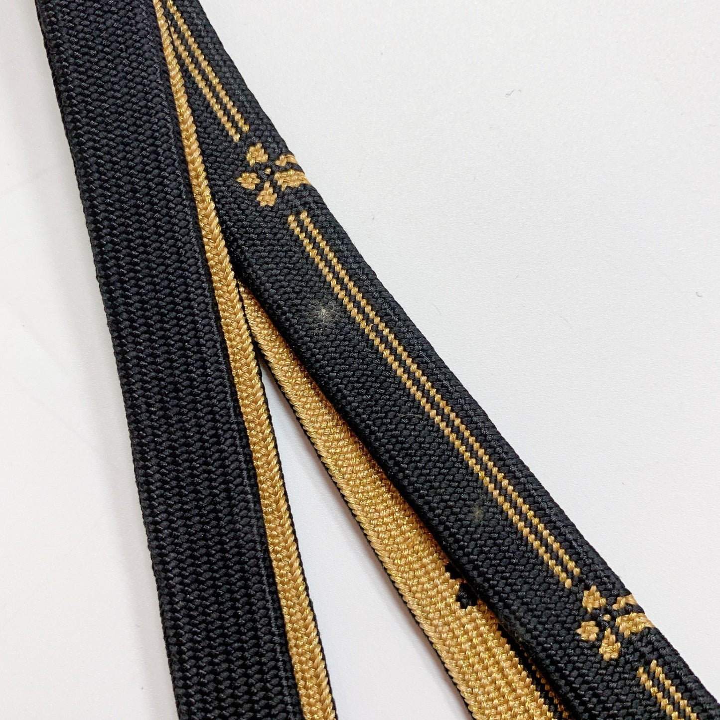 8063# Japanese Kimono Accessory Vintage Obiage and Obijime 2-piece Set Silk