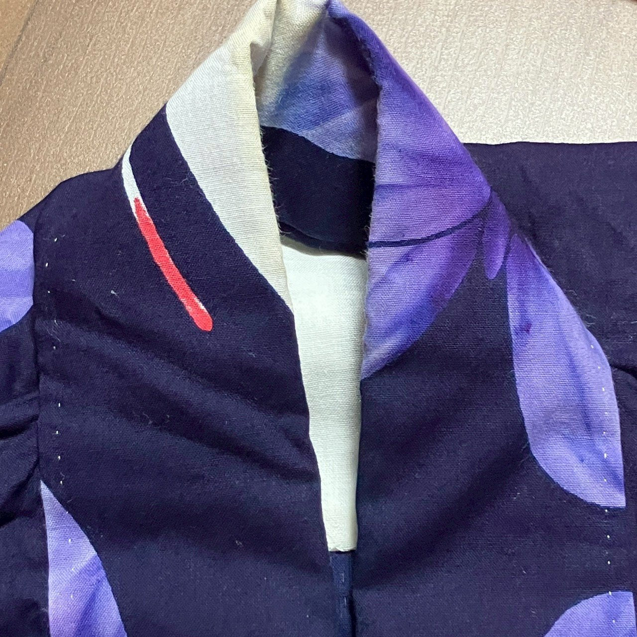 ［9486］浴衣 舞蝶文様 ゆかた レディース 綿 リメイク