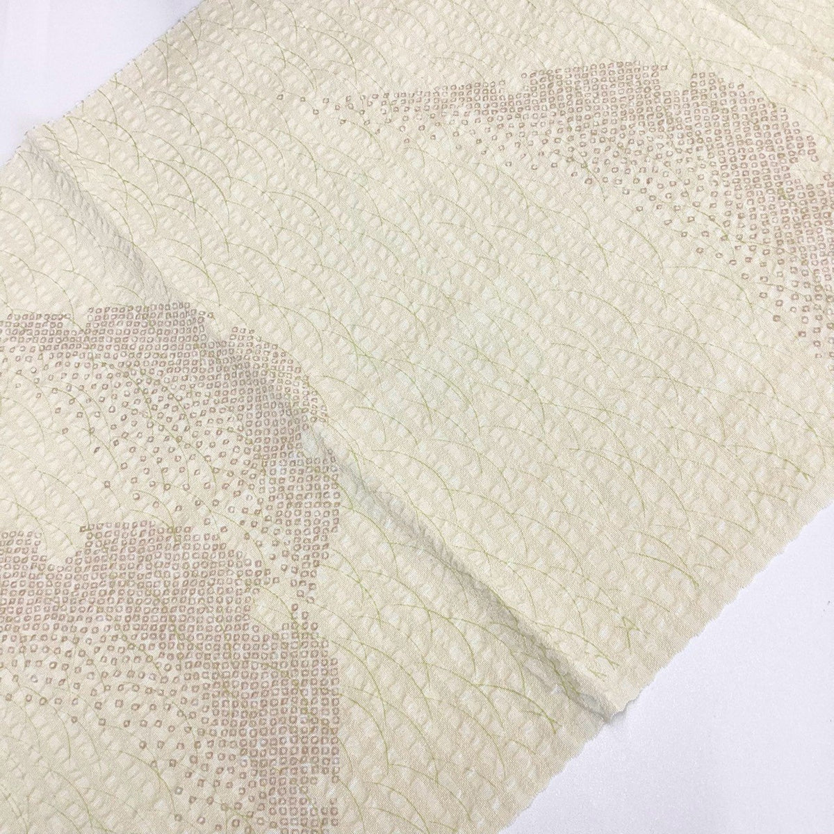 ［9222］帯締め 帯揚げ セット 京染小紋 ふくれ織 正絹 着物 帯絞め