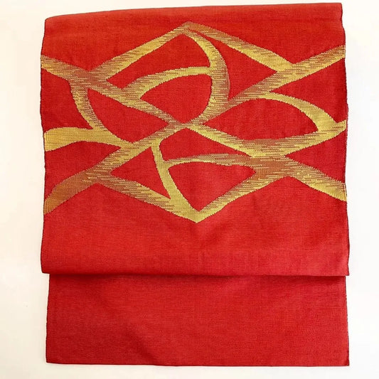 5647# Japanese Vintage Nagoya Obi Belt Kimono Fabric Silk Traditional