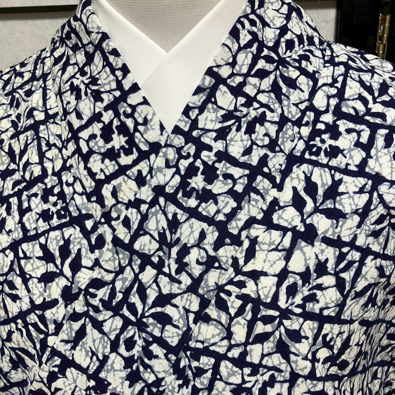 ［9070］浴衣 草木文様 ゆかた 綿 レディース リメイク