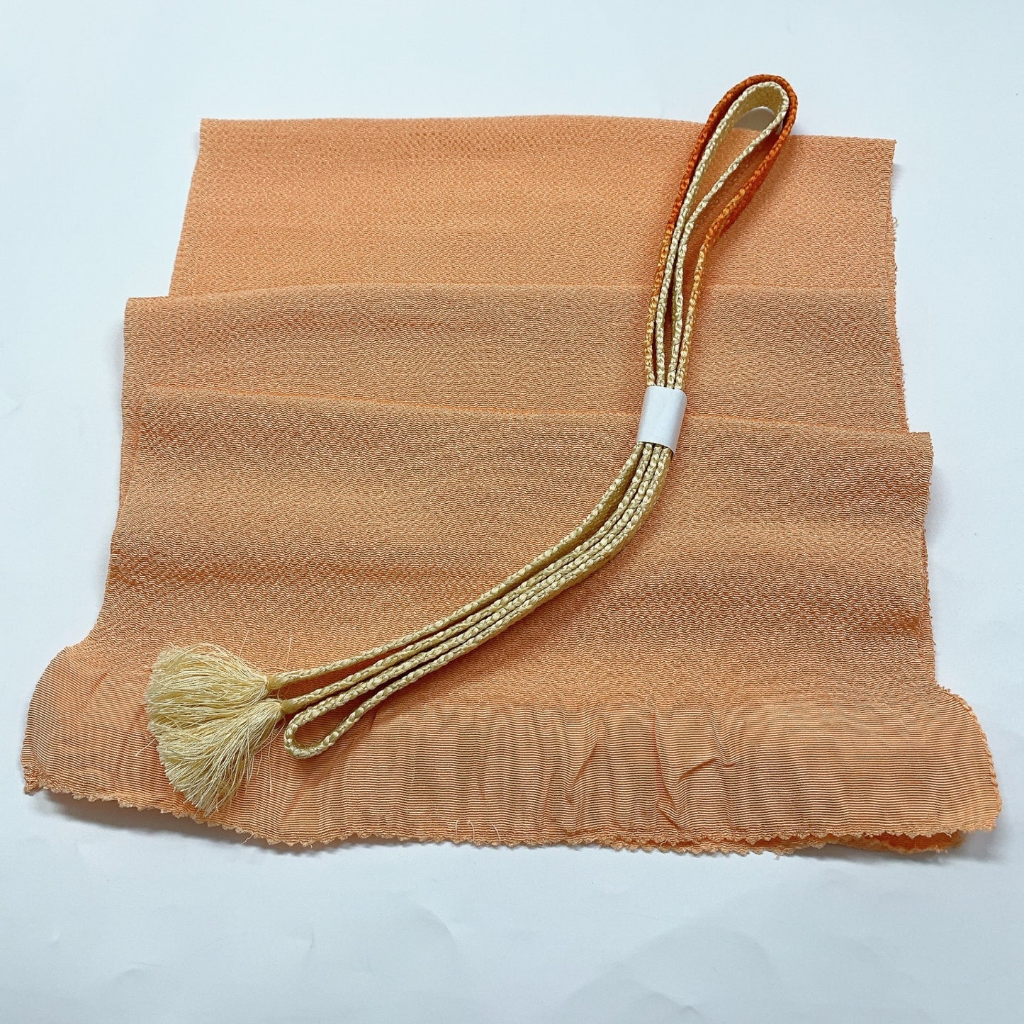 8710# Japanese Kimono Accessory Vintage Obiage and Obijime 2-piece Set Silk